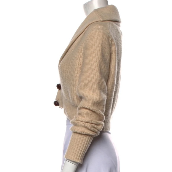 Alexander Wang Cashmere Cropped Sweater Size L - Picture 2 of 9